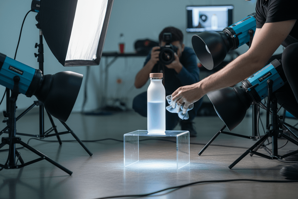 Photoshoot, on set
